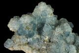 Blue Fluorite Crystals on Quartz - Fluorescent! #142386-2